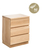 Click to swap image: &lt;strong&gt;Metro 3 Drawer Bedside - Wax Natural Oak - RRP &#36;1,678&lt;/br&gt;Made In New Zealand&lt;/strong&gt;&lt;/br&gt;Assembled to order&lt;/br&gt;Dimensions  620H x 545W x 415D &lt;/br&gt;Finish : Solid American White Oak with Waxoil natural look coating  Shipped : Assembled - 0.17 m2  - Pieces : 1